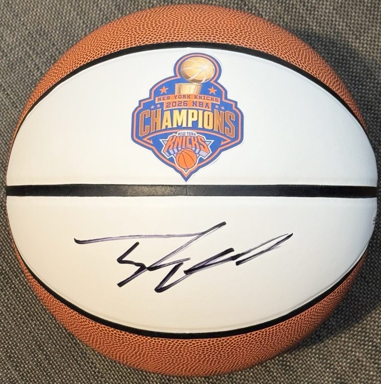 Tyler Kolek Signed Autographed New York Knicks NBA Champs Logo Basketball JSA