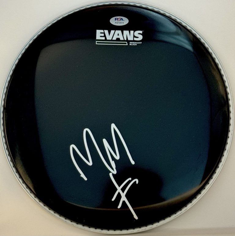 Marilyn Manson Signed Autographed 12” Drumhead PSA/DNA Authenticated