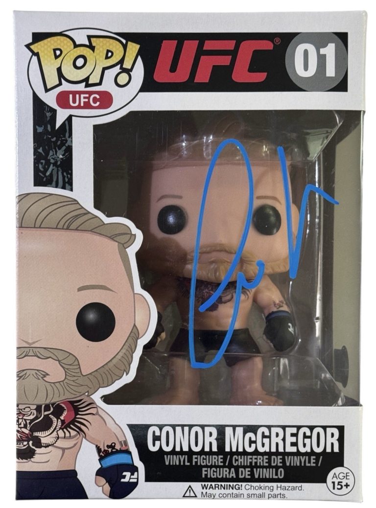 Conor McGregor Signed Autograph UFC Funko Pop #01 Figure MMA Beckett COA