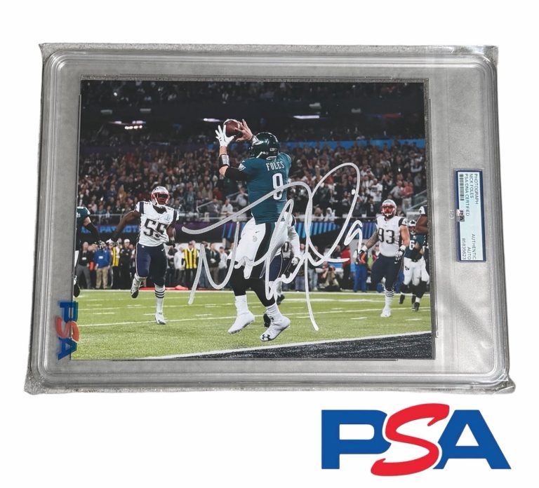 Nick Foles Signed Super Bowl LII Philly Special 8x10 Photo PSA ENCAPSULATE AUTO