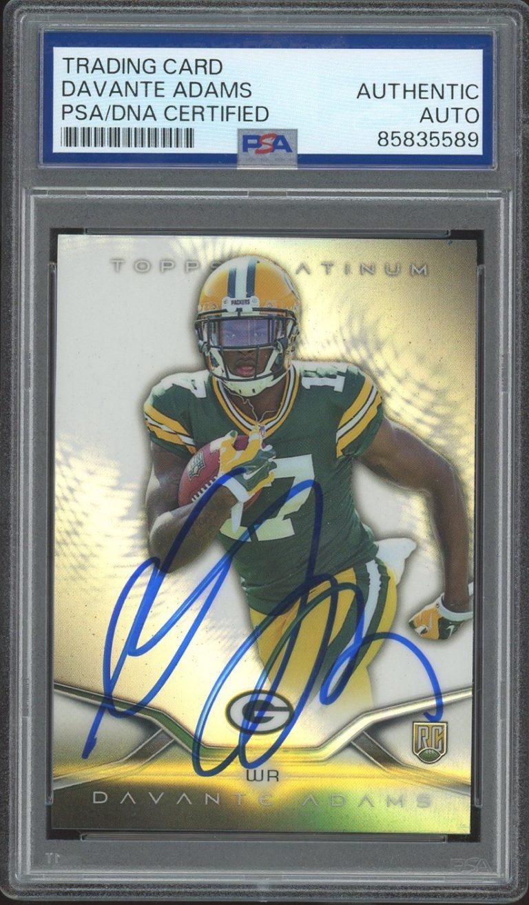 2014 Topps Platinum #107 Davante Adams Signed Rookie Card PSA/DNA AUTO PACKERS
