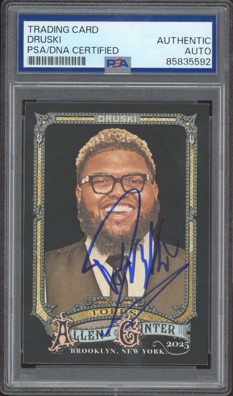 2025 Topps Allen & Ginter #204 Druski Signed Black Border Rookie PSA/DNA AUTO RC