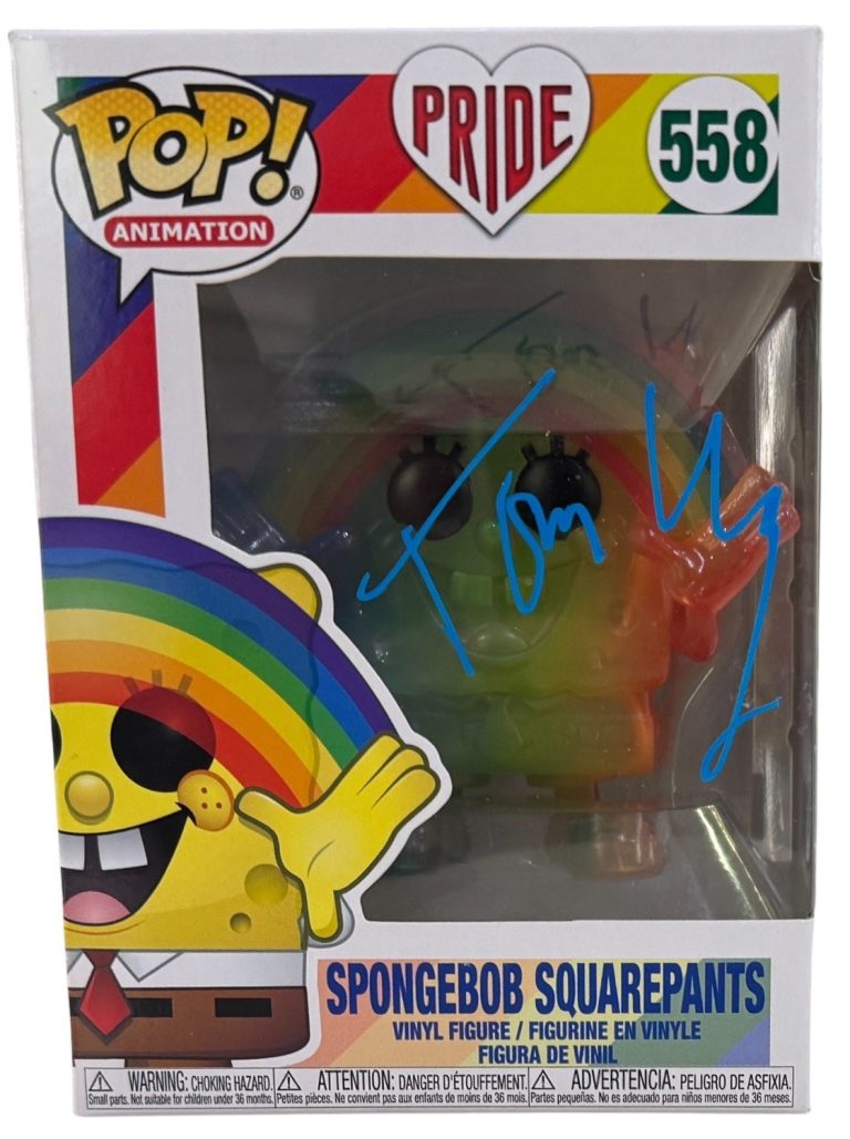 Tom Kenny Signed SpongeBob SquarePants Funko Pop 558 Pride Autograph Beckett COA