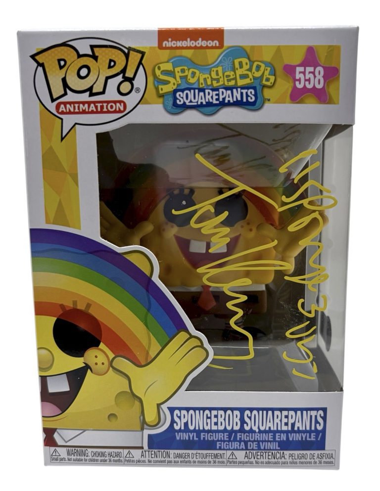 Tom Kenny Signed Autograph SpongeBob SquarePants Funko Pop #558 Beckett COA
