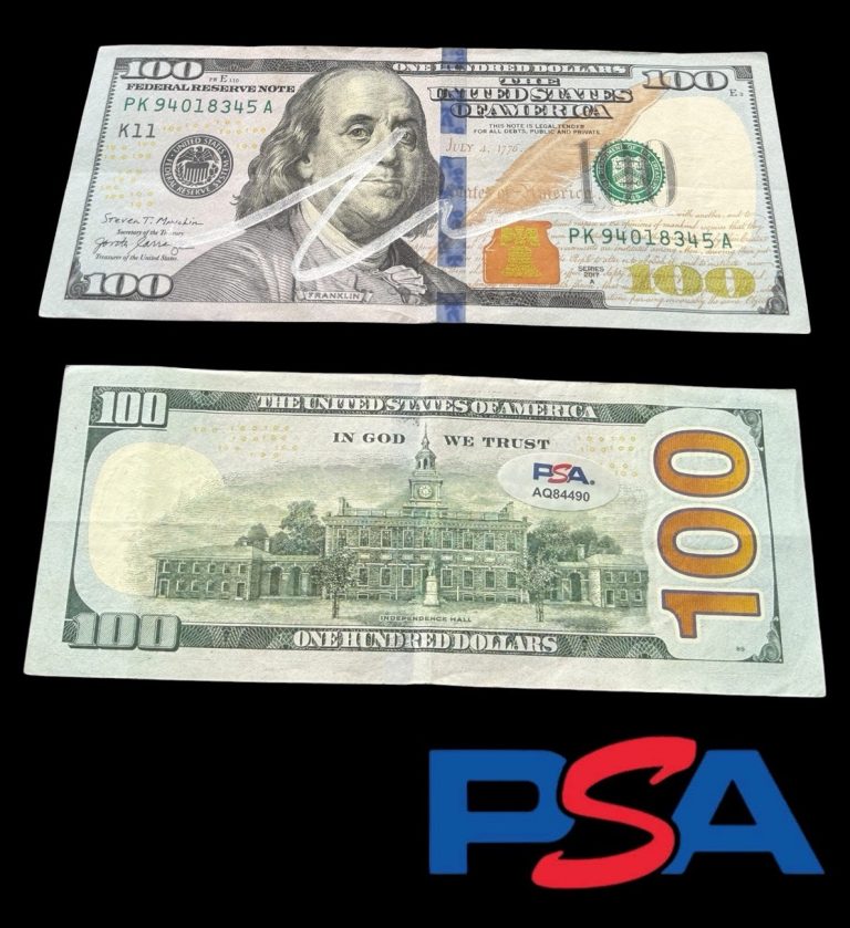 Conor McGregor Signed $100 Bill Money Currency PSA AUTO THE NOTORIOUS UFC 329