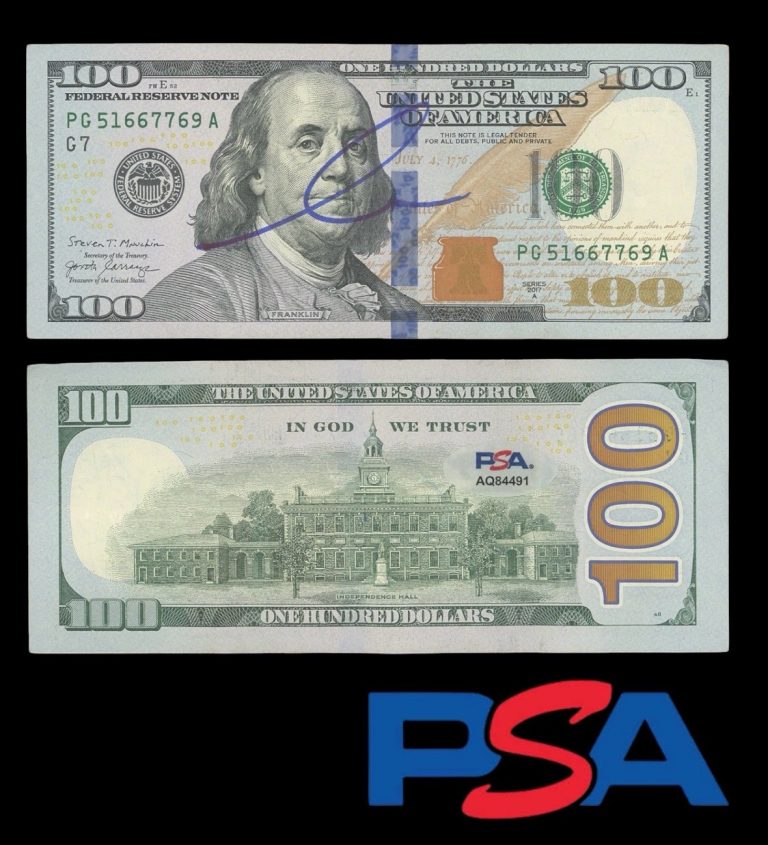 Conor McGregor Signed $100 Bill Money Currency PSA AUTO THE NOTORIOUS UFC 329