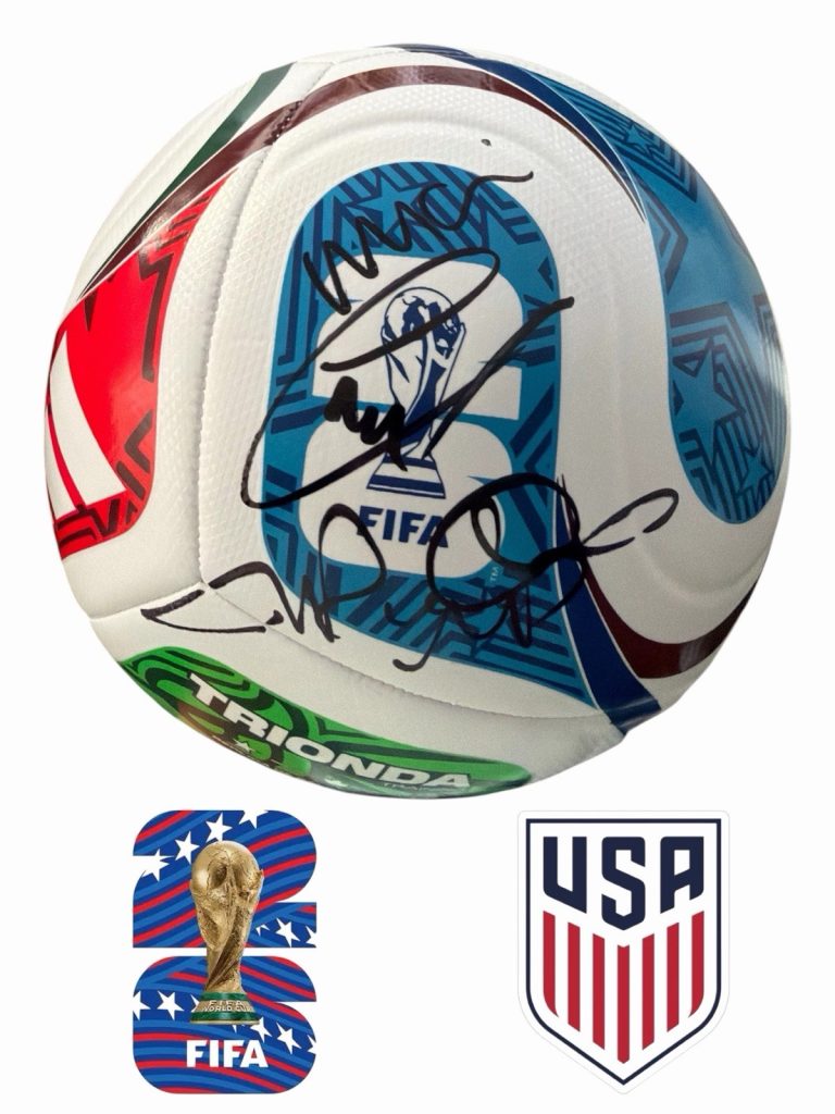 Christian Pulisic/Weston McKennie/Pochettino Signed 2026 World Cup Ball USMNT