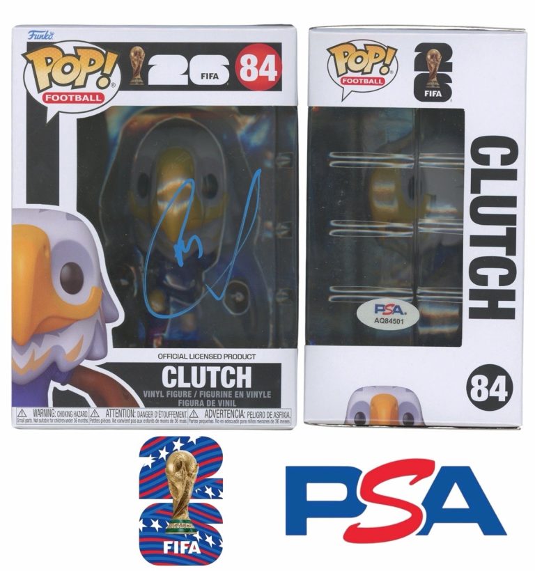 Christian Pulisic Signed 2026 Clutch FIFA World Cup Funko Pop #84 PSA AUTO USMNT