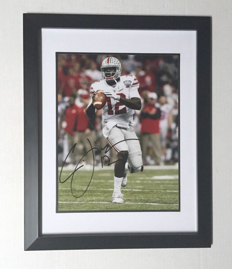 Ohio State #12 CARDALE JONES Signed Autographed Football Photo COA! NATL CHAMPS!