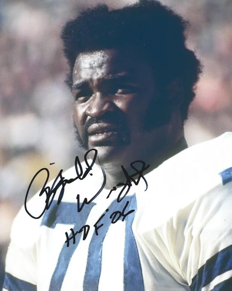 Dallas Cowboys #70 RAYFIELD WRIGHT Signed Autographed Football Photo COA! HOF06