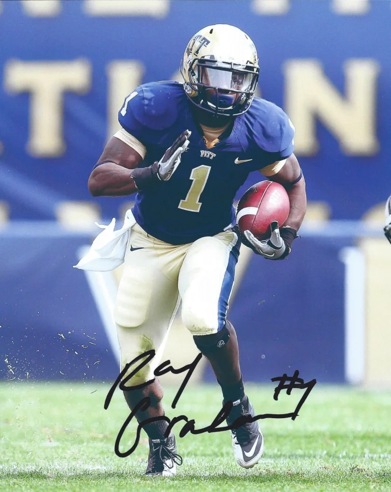 Pitt Panthers #1 RAY GRAHAM Signed Autographed Football Photo COA PROOF! H2P!!