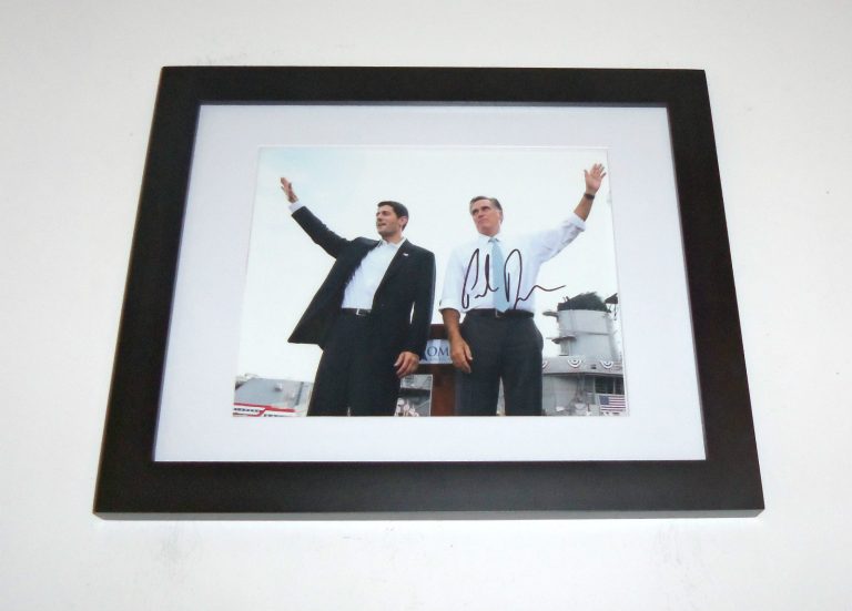 Republican PAUL RYAN Signed Autographed FRAMED Photo COA! PROOF! MITT ROMNEY