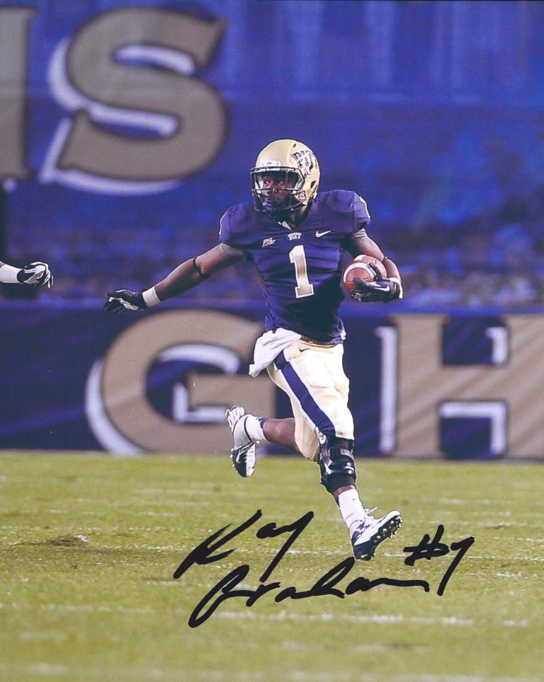 Pitt Panthers #1 RAY GRAHAM Signed Autographed Football Photo COA PROOF! H2P!