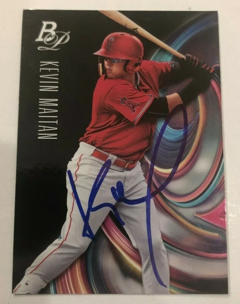 KEVIN MAITAN SIGNED 2018 BOWMAN PLATINUM PROSPECT ROOKIE CARD AUTO