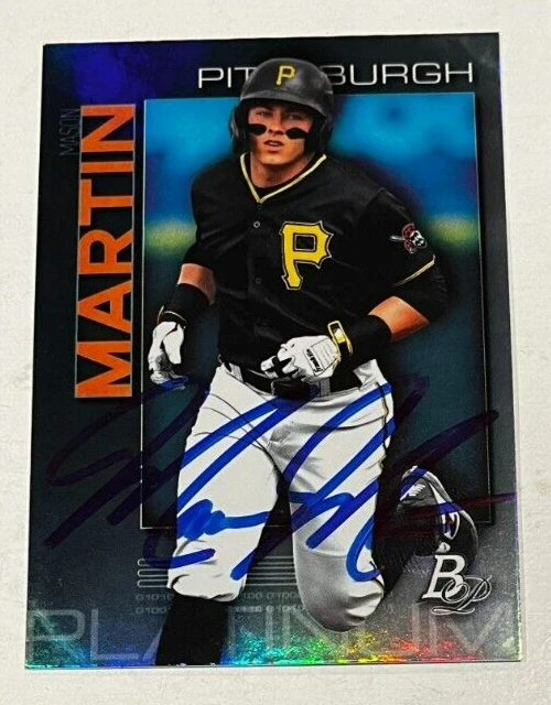 MASON MARTIN SIGNED 2020 BOWMAN PLATINUM ROOKIE BASEBALL CARD AUTO