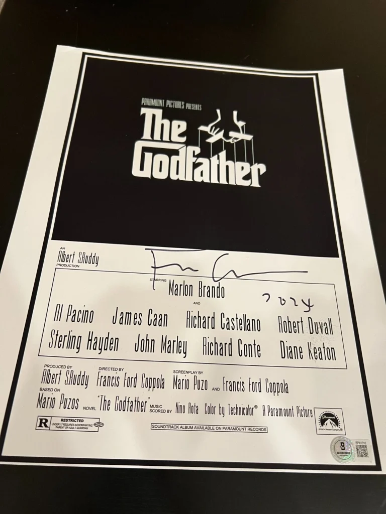 FRANCIS FORD COPPOLA SIGNED AUTOGRAPH 11x14 GODFATHER POSTER PHOTO BECKETT BAS D