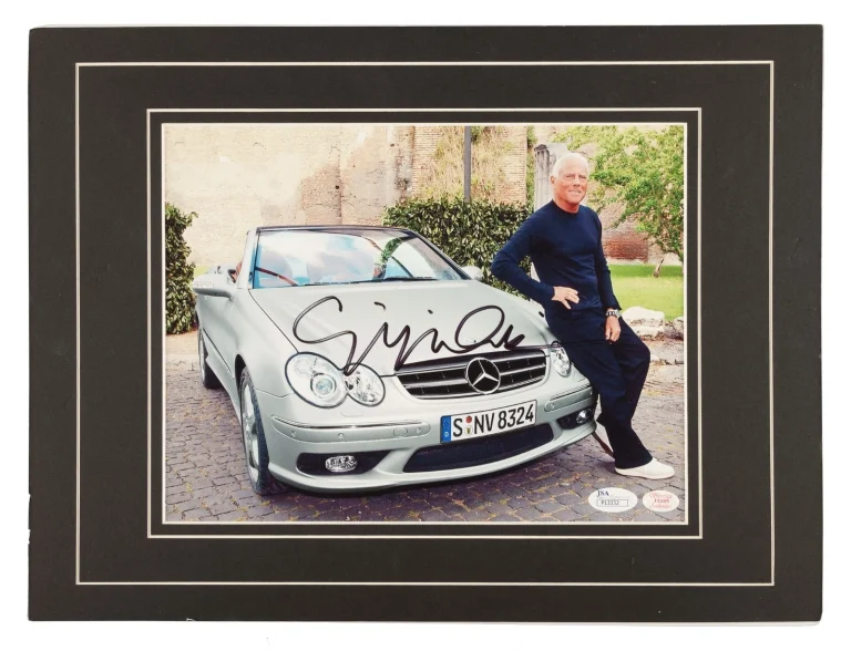 Giorgio Armani Signed 8x10 Photograph Photo JSA COA