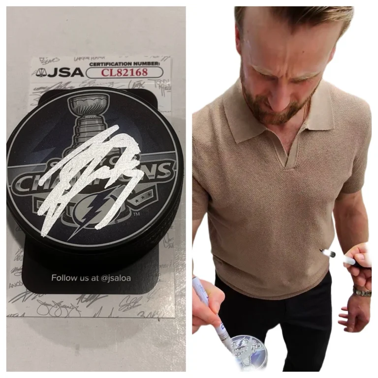 STEVEN STAMKOS SIGNED TAMPA BAY LIGHTNING 2021 STANLEY CUP PUCK W/ CASE JSA COA