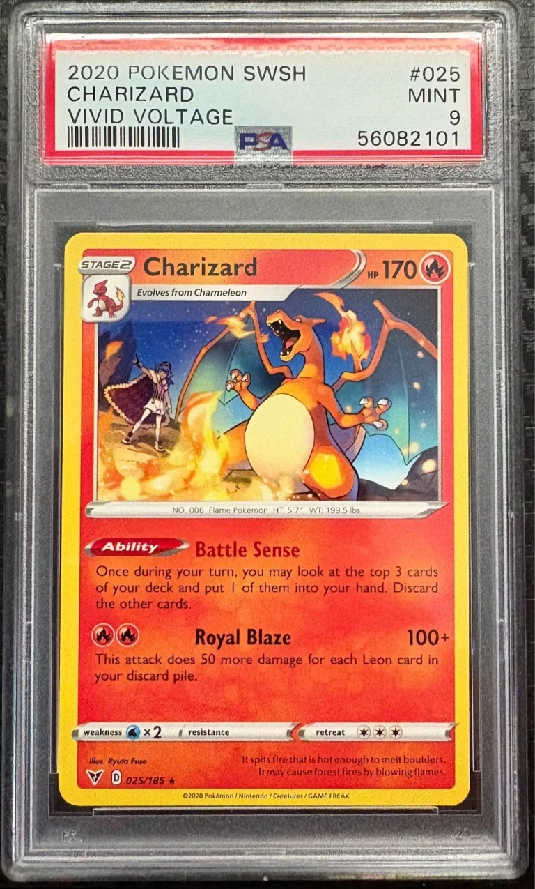 2020 Pokemon Vivid Voltage #025 Charizard PSA 9