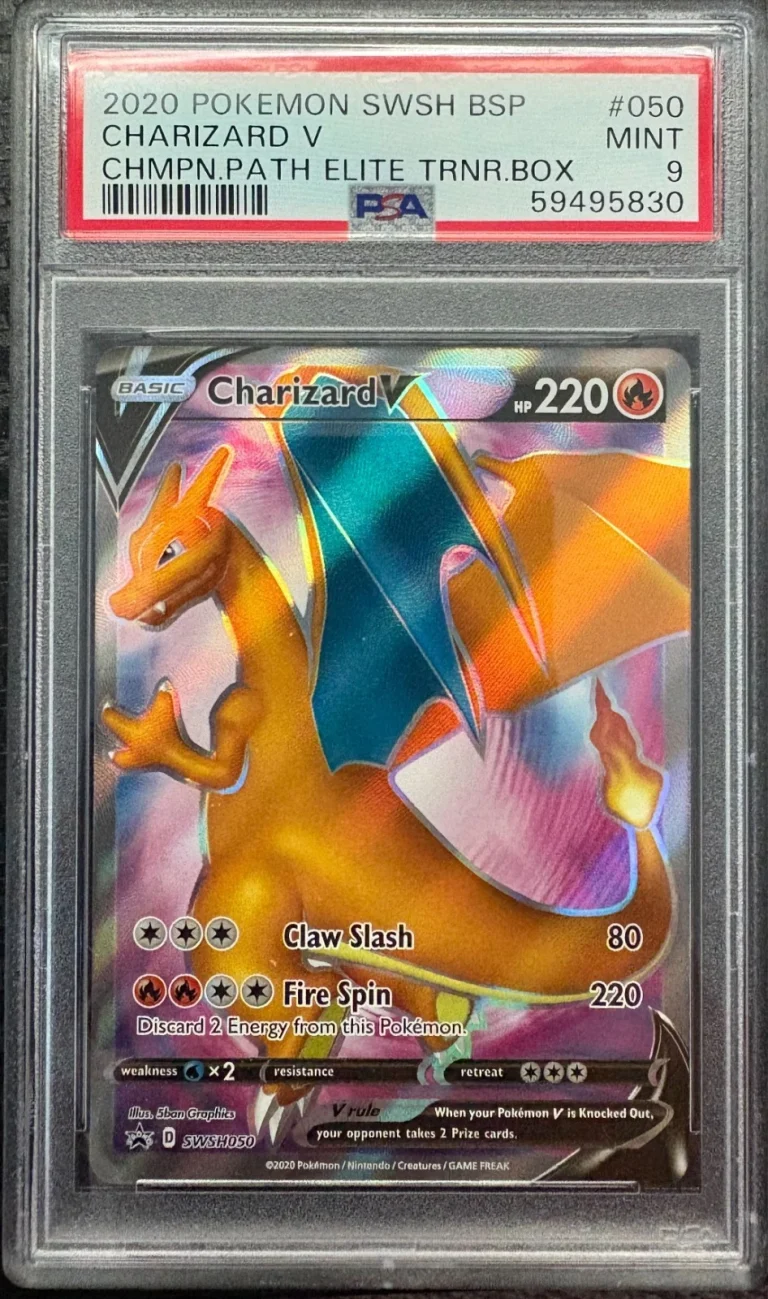 2020 Pokemon Champions Path ETB #050 Charizard V PSA 9