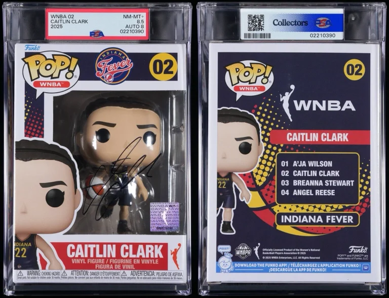 Caitlin Clark Autographed Signed WNBA Funko Pop #02 Encapsulated Auto PSA/DNA