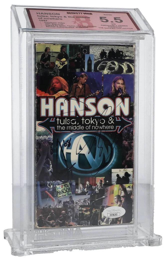 1997 Hanson TulsaTokyo Middle of Nowhere Signed Taylor Zac Isaac Beckett JSA