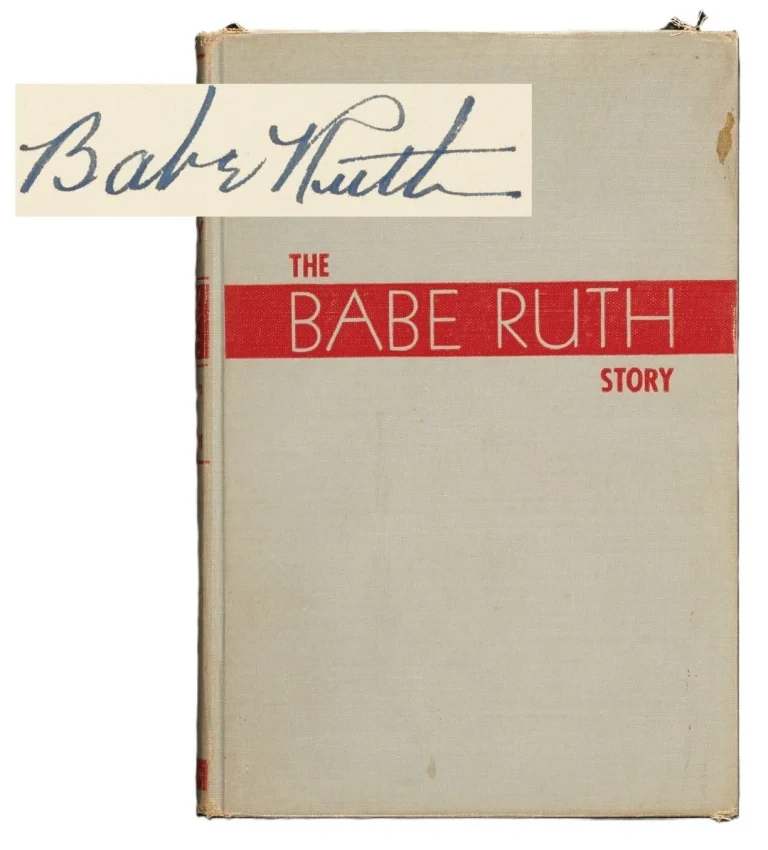 Babe Ruth Signed Babe Ruth Story 1st Edition Book Beckett BAS 10 Gem Mint