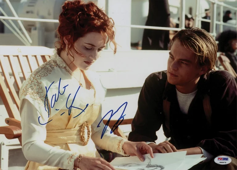 Leonardo DiCaprio Kate Winslet Signed 11x14 Titanic Photo PSA/DNA COA