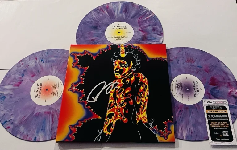 BIG BOI SIGNED OUTKAST STANKONIA 25 YEARS LP VINYL RECORD ALBUM JSA COA