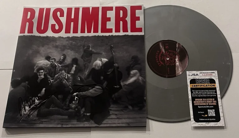 MUMFORD & SONS SIGNED RUSHMERE LP VINYL RECORD ALBUM MARCUS TED DWANE JSA COA