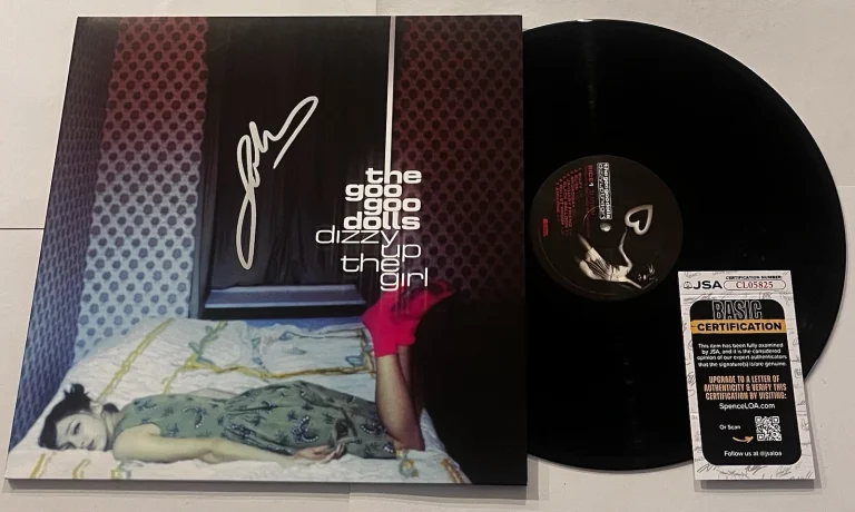 JOHN RZEZNIK SIGNED GOO GOO DOLLS DIZZY UP THE GIRL LP VINYL RECORD ALBUM JSA