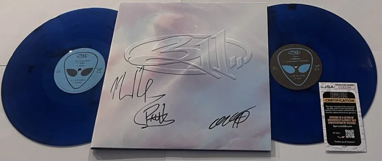311 BAND SIGNED SELF-TITLED 30 YEARS LP VINYL RECORD ALBUM NICK HEXUM +2 JSA COA