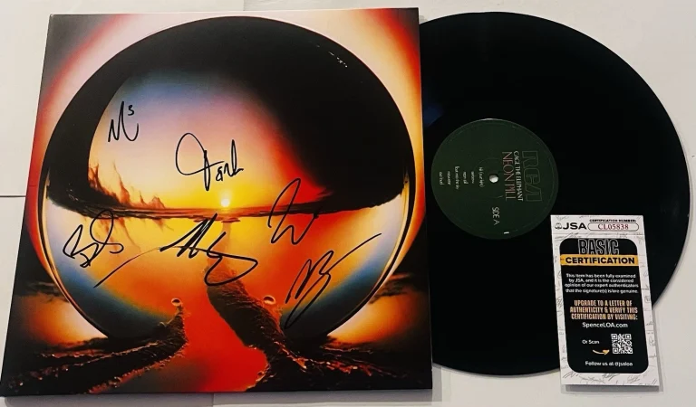 CAGE THE ELEPHANT BAND SIGNED NEON PILL LP VINYL RECORD ALBUM MATT +5 JSA COA