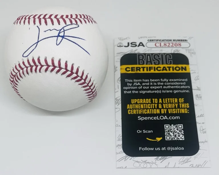 JEFFERSON ROJAS SIGNED RAWLINGS MAJOR LEAGUE BASEBALL CHICAGO CUBS JSA COA