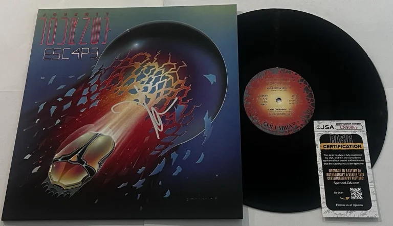 NEAL SCHON SIGNED JOURNEY ESCAPE LP VINYL RECORD ALBUM JSA COA