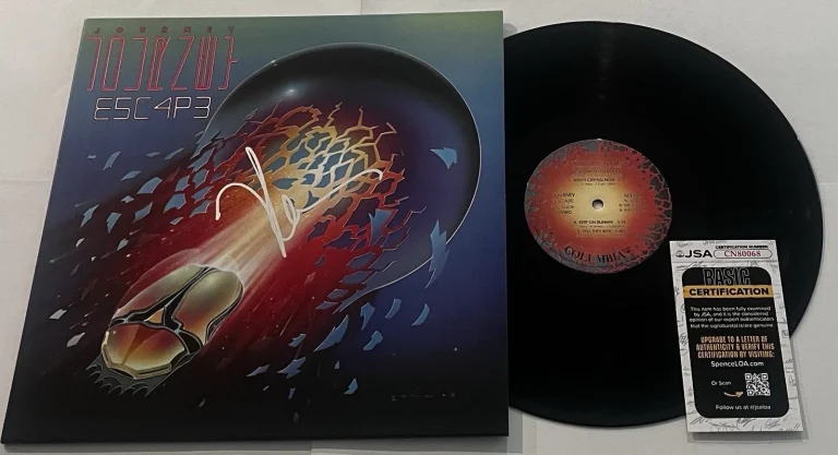 NEAL SCHON SIGNED JOURNEY ESCAPE LP VINYL RECORD ALBUM JSA COA