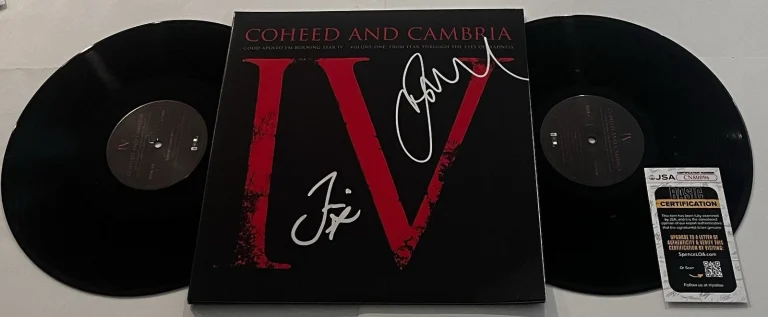 COHEED AND CAMBRIA SIGNED GOOD APOLLO LP VINYL RECORD ALBUM CLAUDIO SANCHEZ JSA
