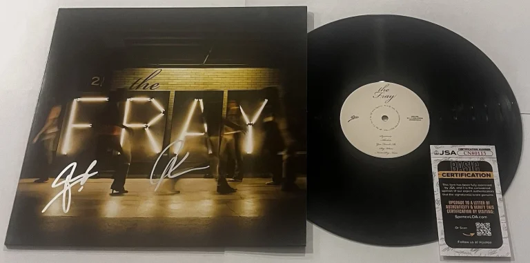 THE FRAY BAND SIGNED LP VINYL RECORD ALBUM JOE KING BEN WYSOCKI JSA COA
