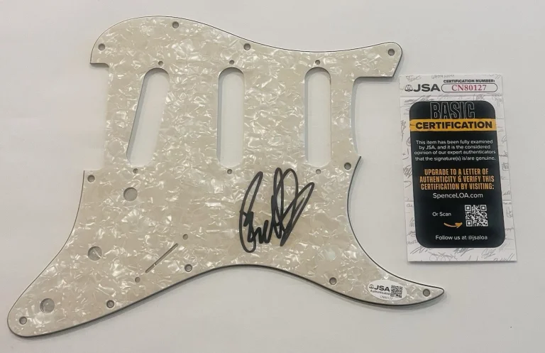 BUDDY NIELSEN SENSES FAIL BAND SIGNED GUITAR PICKGUARD PICK GUARD AUTOGRAPH JSA