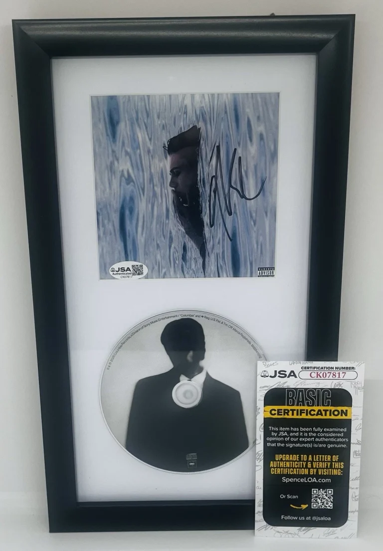 THE KID LAROI SIGNED BEFORE I FORGET FRAMED CD ALBUM JSA COA