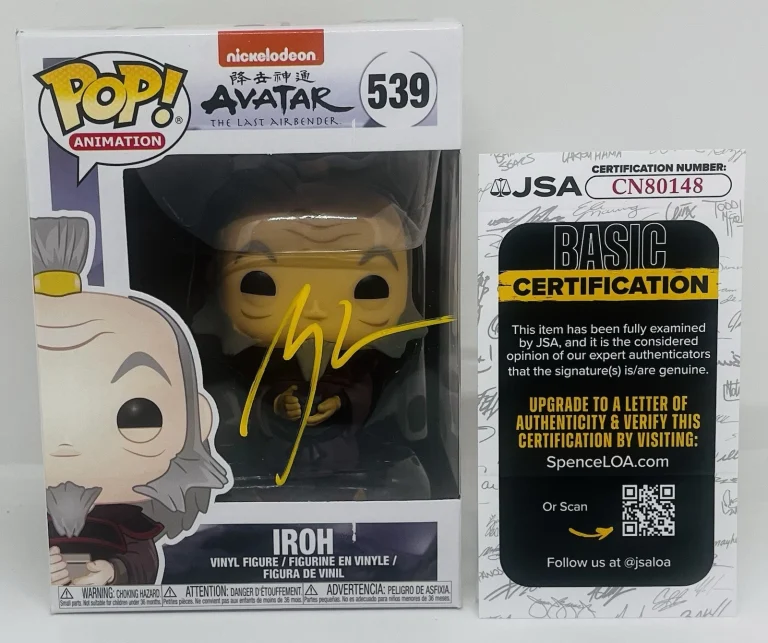 GREG BALDWIN SIGNED IROH POP FUNKO FIGURE AVATAR THE LAST AIRBENDER JSA COA