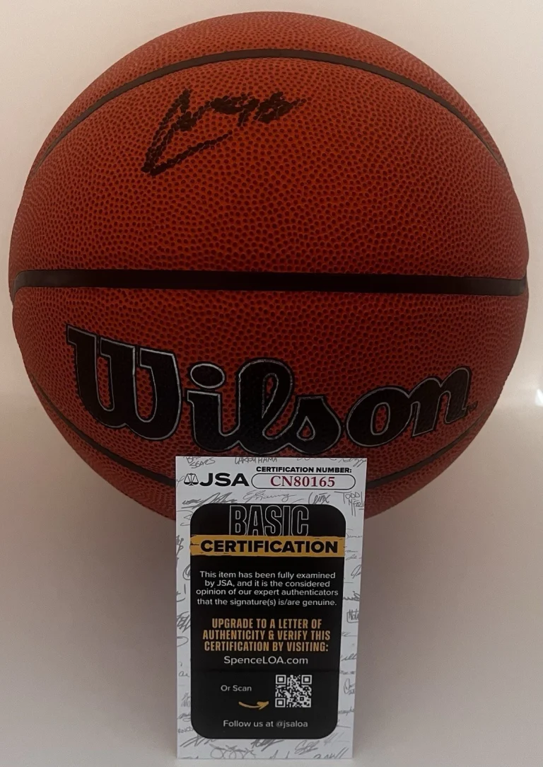 CALEB WILSON SIGNED WILSON NBA BASKETBALL NORTH CAROLINA TAR HEELS JSA COA