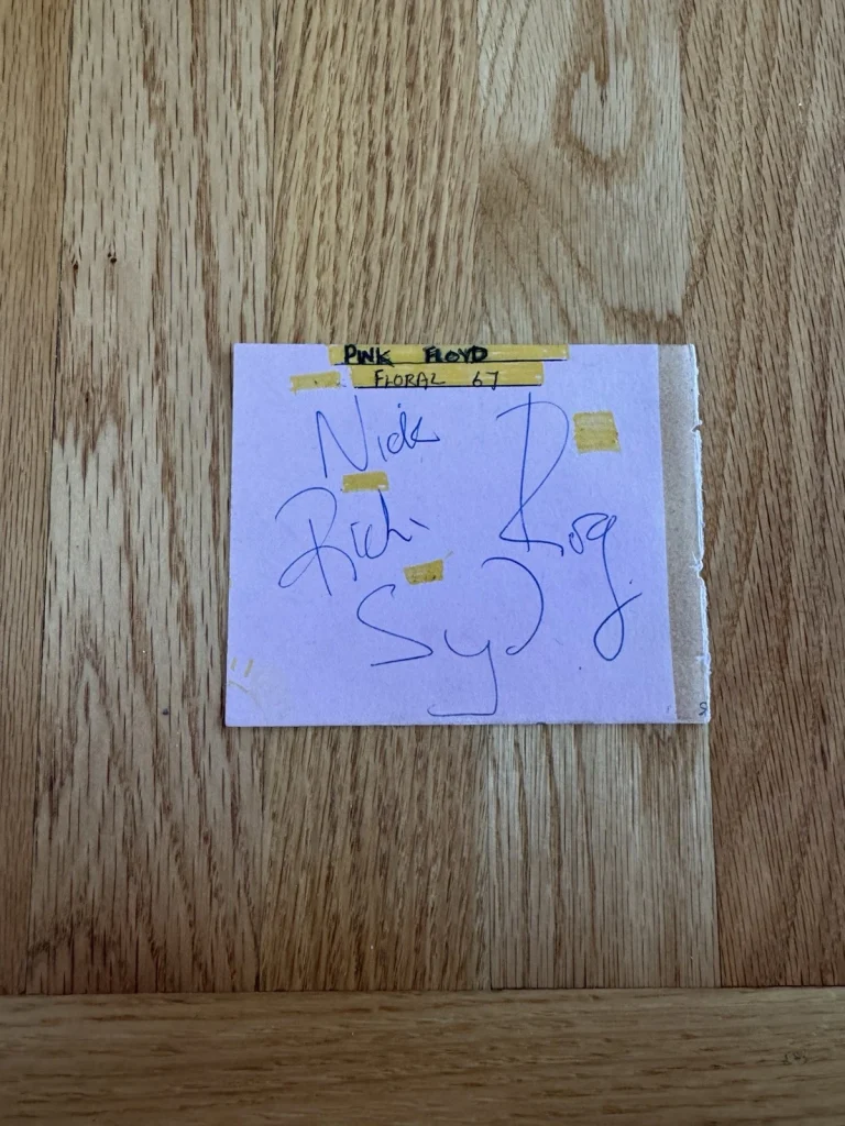 Richard Wright Roger Waters Mason Syd Barrett Signed Pink Floyd Cut Tracks Grad