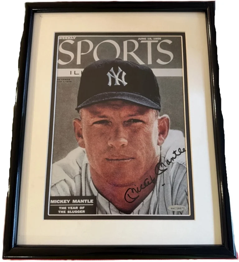 Mickey Mantle Signed 1956 Sports Illustrated Magazine Upper Deck UDA