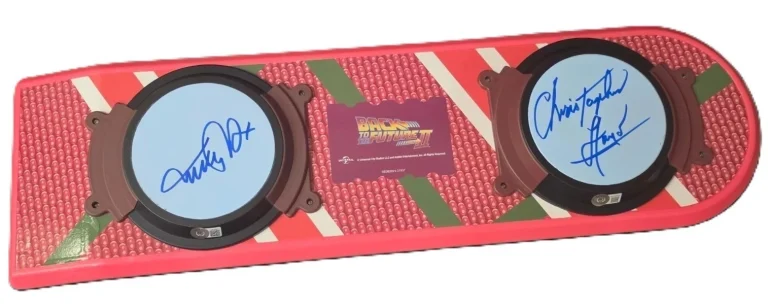 Michael J. Fox Christopher Lloyd Back To The Future II Signed Hoverboard BAS
