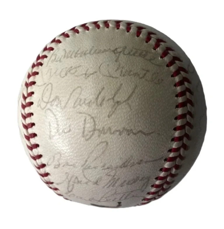1962 AL All-Stars Team Signed OAL Baseball Mantle Robinson PSA PSA/DNA LOA