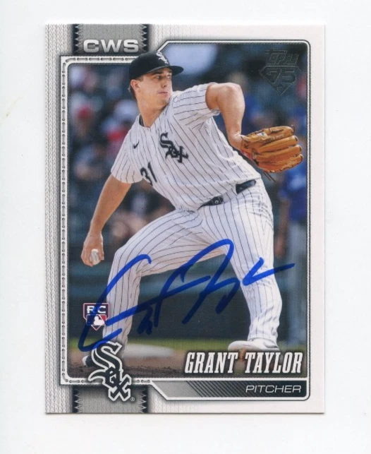 GRANT TAYLOR SIGNED 2026 TOPPS BASEBALL CARD AUTO
