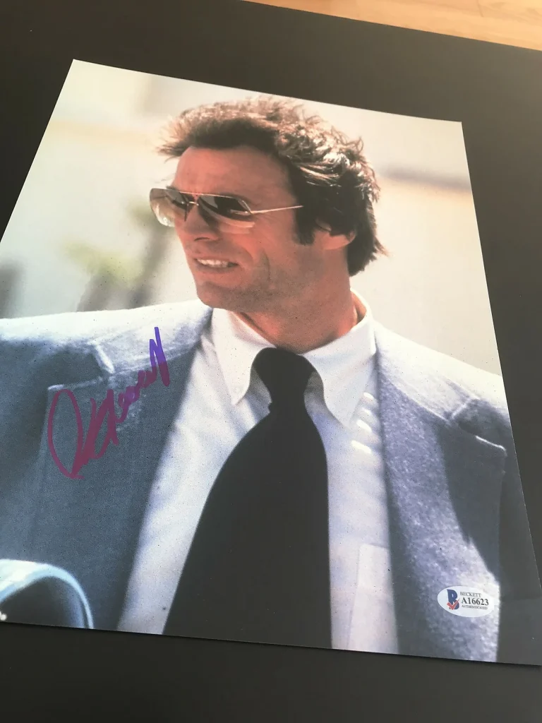CLINT EASTWOOD SIGNED AUTOGRAPH 11x14 PHOTO DIRTY HARRY ACTION BECKETT BAS COA D