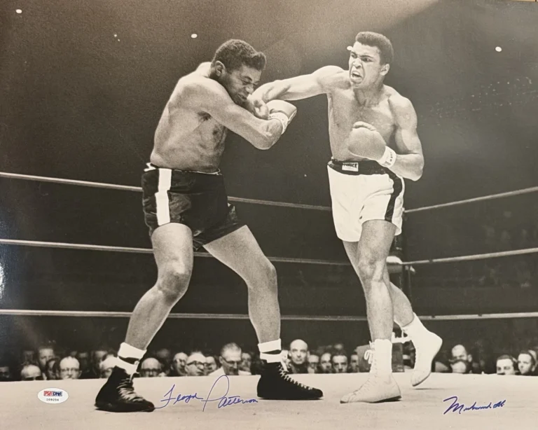 MUHAMMAD ALI FLOYD PATTERSON DUAL SIGNED 16X20 PSA DNA I09254