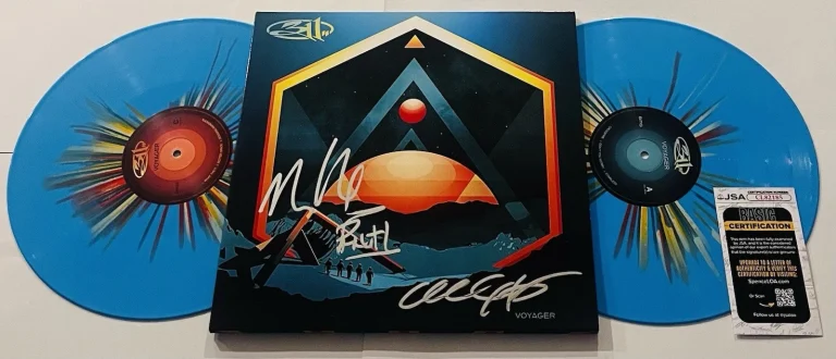 311 BAND SIGNED VOYAGER LP VINYL RECORD ALBUM NICK HEXUM +2 JSA COA